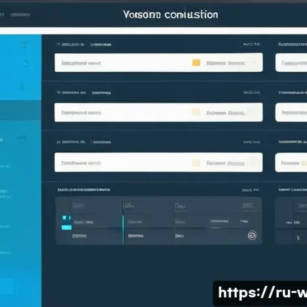 웹디자인 사용자 경험 개선법 - A modern website homepage layout illustrating intuitive user navigation for Russian users: clear, si...